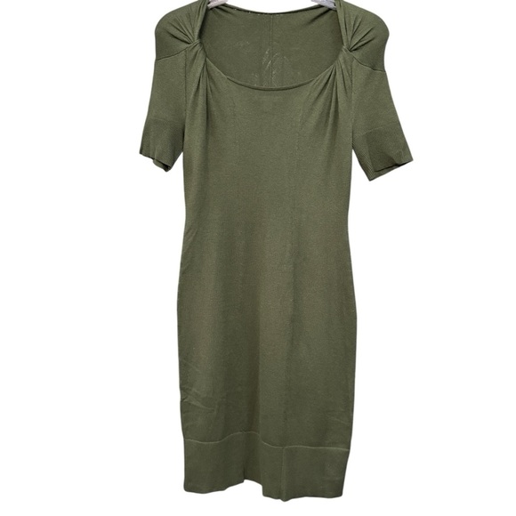 Dresses & Skirts - Banana Republic Olive Silk-Cashmere Blend Knit Dress | Small